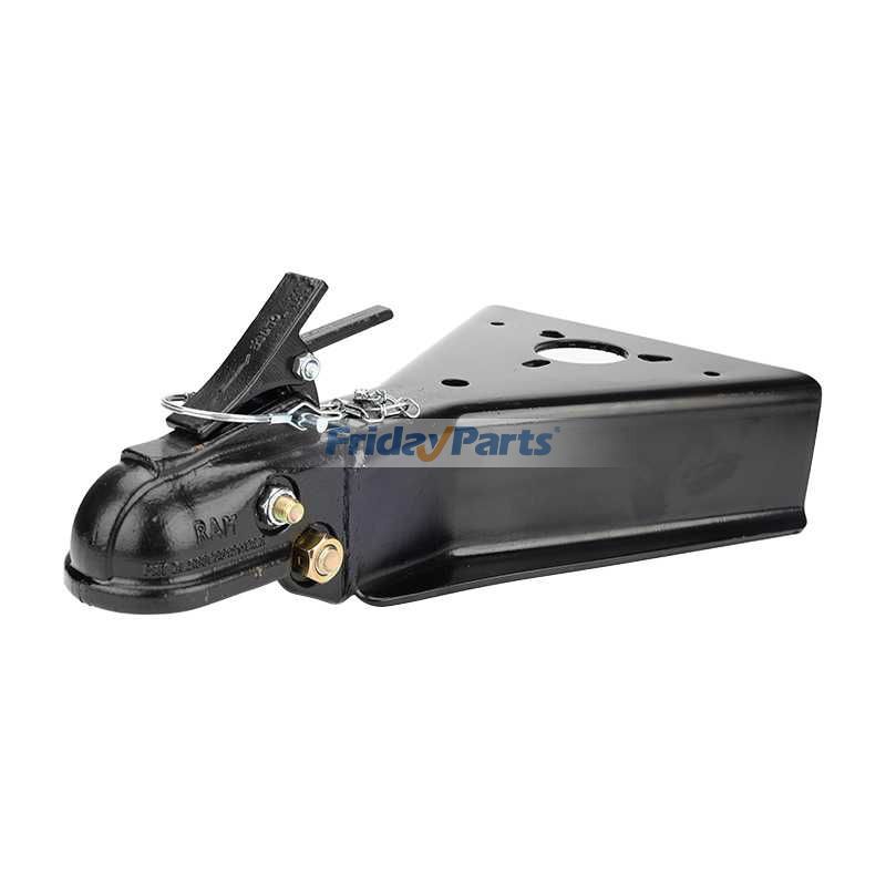 Cast A-Frame Coupler 0091595 for Truck Trailer Round Jack Mounting Auto Engage Latch
