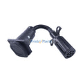 Aftermarket Buyers TC1077P 3 Inch 7-Way Round To 7-Way Flat Trailer Connector Adapter for Trailer