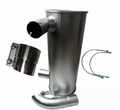 Muffler 125-2945 with Clamp and 2Pcs U-Bolt for Caterpillar CAT Engine 3066 Excavator 320 320L 320B 320BL 320BU 320BN 320N 322BL 320BLU