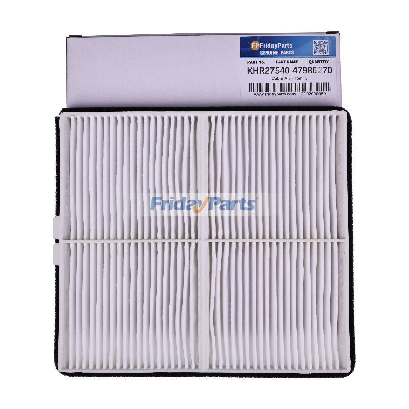 Cabin Air Filter KHR27540 47986270 for CASE Excavator CX130 CX160 CX210 CX250 CX300 CX350 CX470 CX490 CX500 CX750