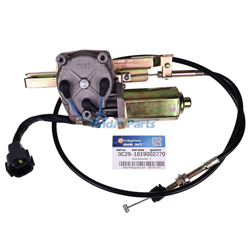 24V Stop Solenoid 0C29-1819002270 for Isuzu Engine CASE Excavator XCG210 XCG230 XG820