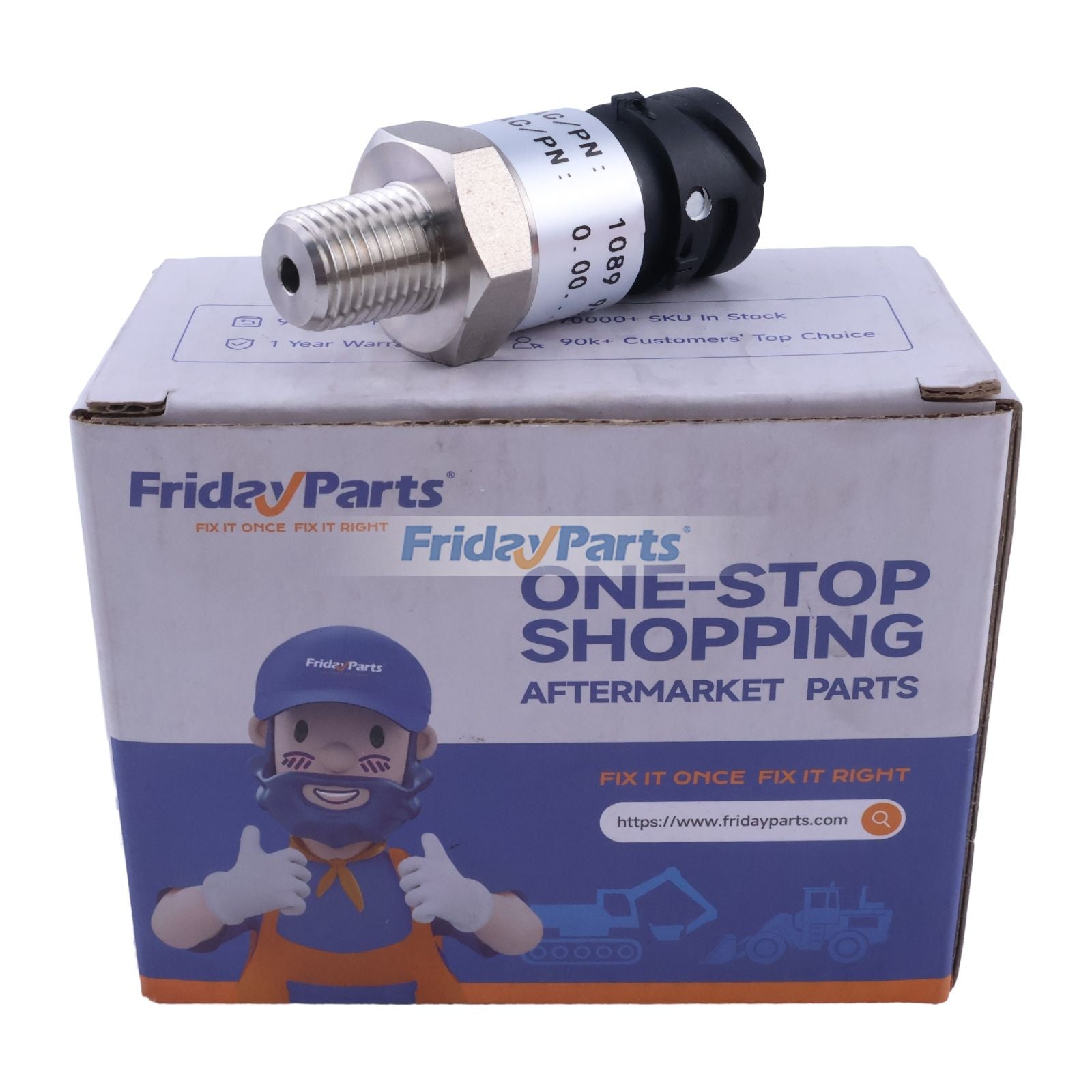 Compressor Pressure Sensor Spare Parts Pressure Transducer 1089957954 for Atlas Copco
