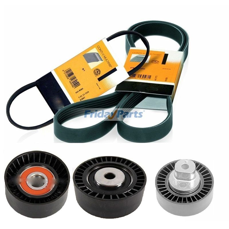 Conti V Belt 6pk1538 5pk865 Pulley Tensioner Pulley Set for BMW E46 E39 E38 X5 E53 Z3 E36