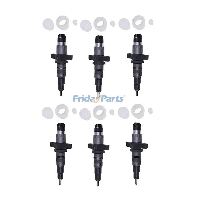 6 Pieces Common Rail Fuel Injector 2830957 2830224 for Cummins Engine ISBE 4B3.9 ISB