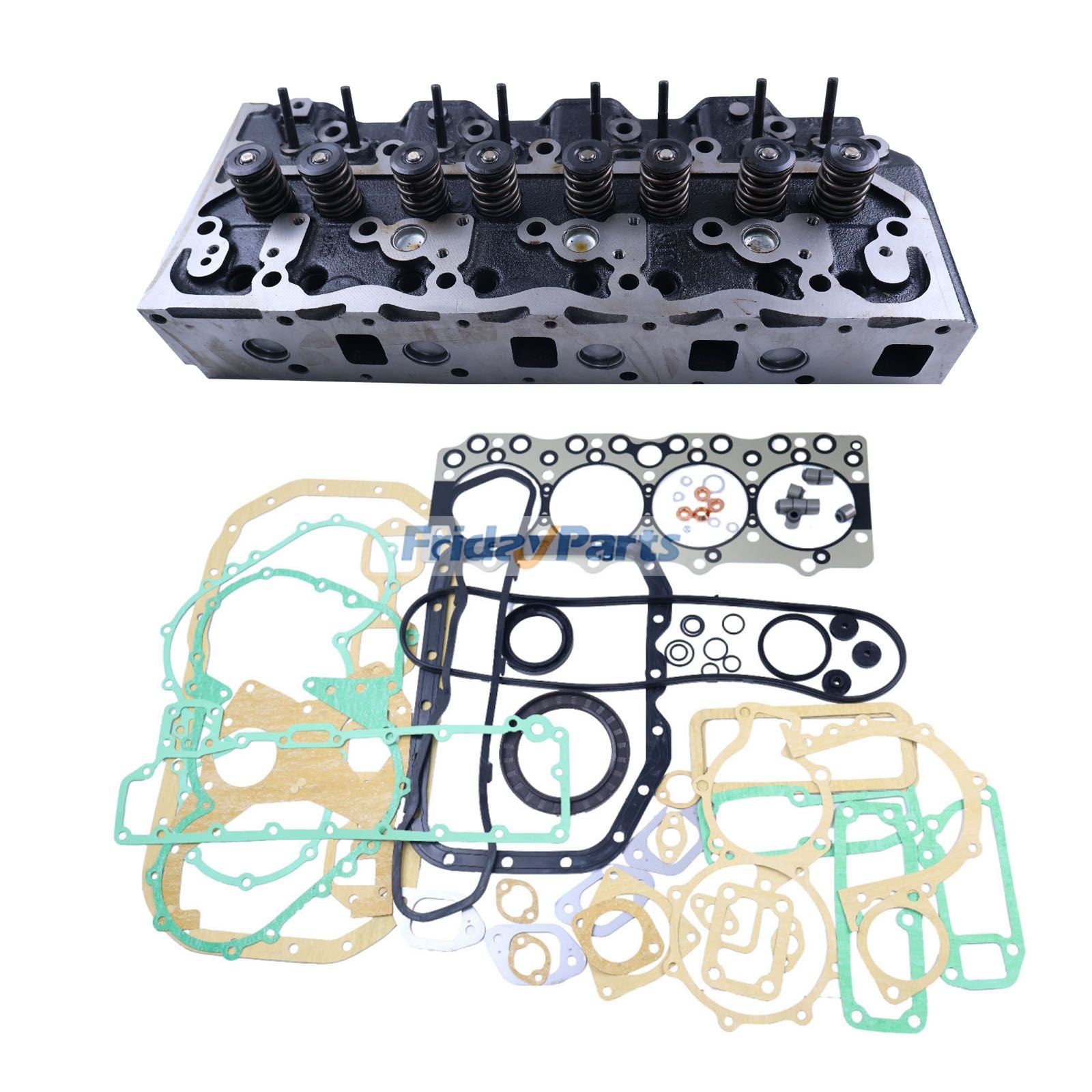 Complete Cylinder Head with Full Gasket Kit for Isuzu Engine 4BG1 4BG1T John Deere Hitachi Kobelco CASE JCB New Holland Excavator