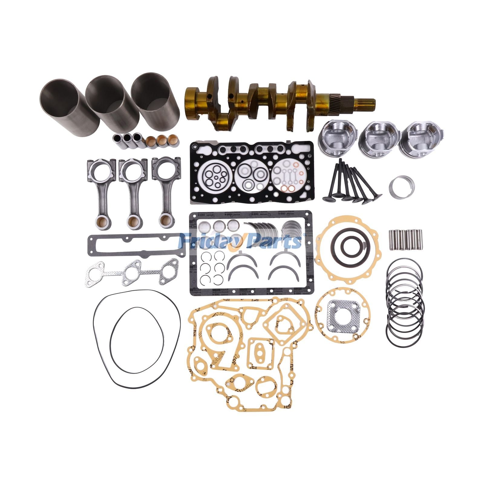 Overhaul Rebuild Kit & Connecting Rod & Crankshaft for Kubota Engine D1105 D1105BH  Excavator Mower Tractor Bobcat Loader