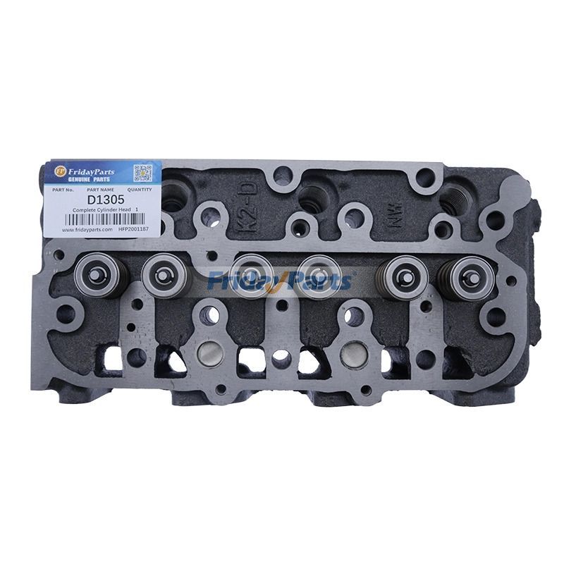 D1305 Complete Cylinder Head for Kubota Engine Bobcat Excavator E27 Loader L23 L28