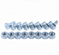 Set of 8 Lug Stud with Nut 142-7493 159-5772 for Caterpillar CAT Engine 3024C C2.2 Loader 262B 252B 246B 236B