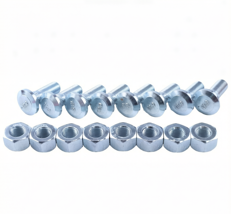Set of 8 Lug Stud with Nut 142-7493 159-5772 for Caterpillar CAT Engine 3024C C2.2 Loader 262B 252B 246B 236B