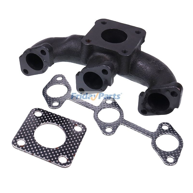 Exhaust Manifold 25-33006-00 With Gaskets 29-70140-00 25-33020-00 for Kubota D1105 Carrier CT3.69 CT3-69-TV Engine