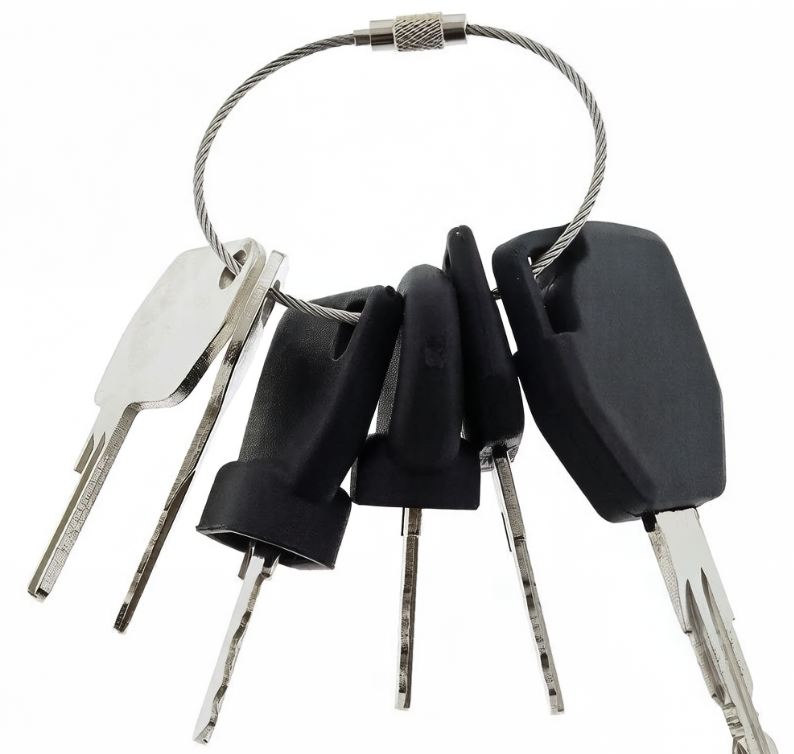 6 Pcs Ignition Keys for JCB New Holland Terex Ford CASE Heavy Equipment