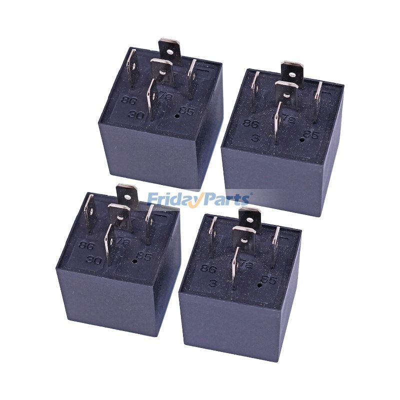 4 Pcs 12V Relay Switch 6679820 for Bobcat Loader T110 T140 T180 T200 T250 T300 T320 T450 T550 T590 T595 T630 T650 T750 T770 T870 MT50 MT55 MT85
