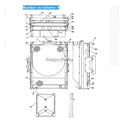 For Case Excavator CX240 CX240LR Hydraulic Oil Cooler LN00066