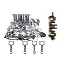 V3307 V3307T V3307-DI Engine Standard Overhaul Rebuild Kit and 4PCS Connecting Rod with Crankshaft for Kubota SSV75 KX080-3 KX080-4
