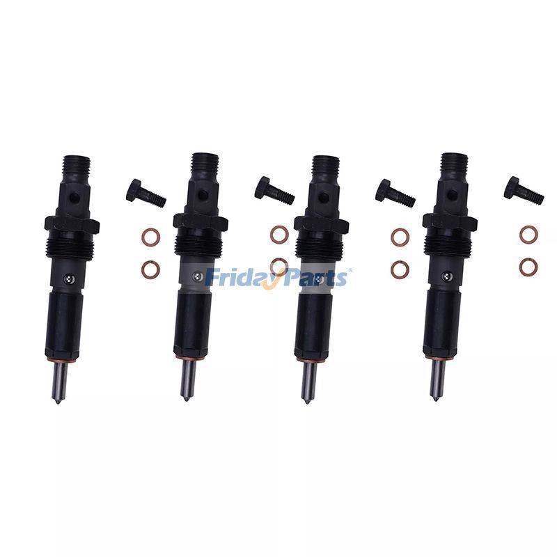 4Pcs Fuel Injector 0432133771 2853346 for CASE P70 Engine 430 445 New Holland L190 Skid Steer Loader