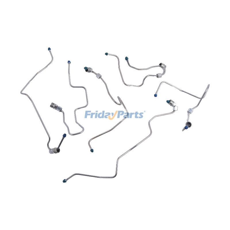 Fuel Injector Supply Line Set 3943765 3943767 for Cummins Engine 4B3.9 6B5.9 ISB QSB6.7 CASE CX210LR CX240 CX240LR CX290 Hyundai R290LC-7 Excavator