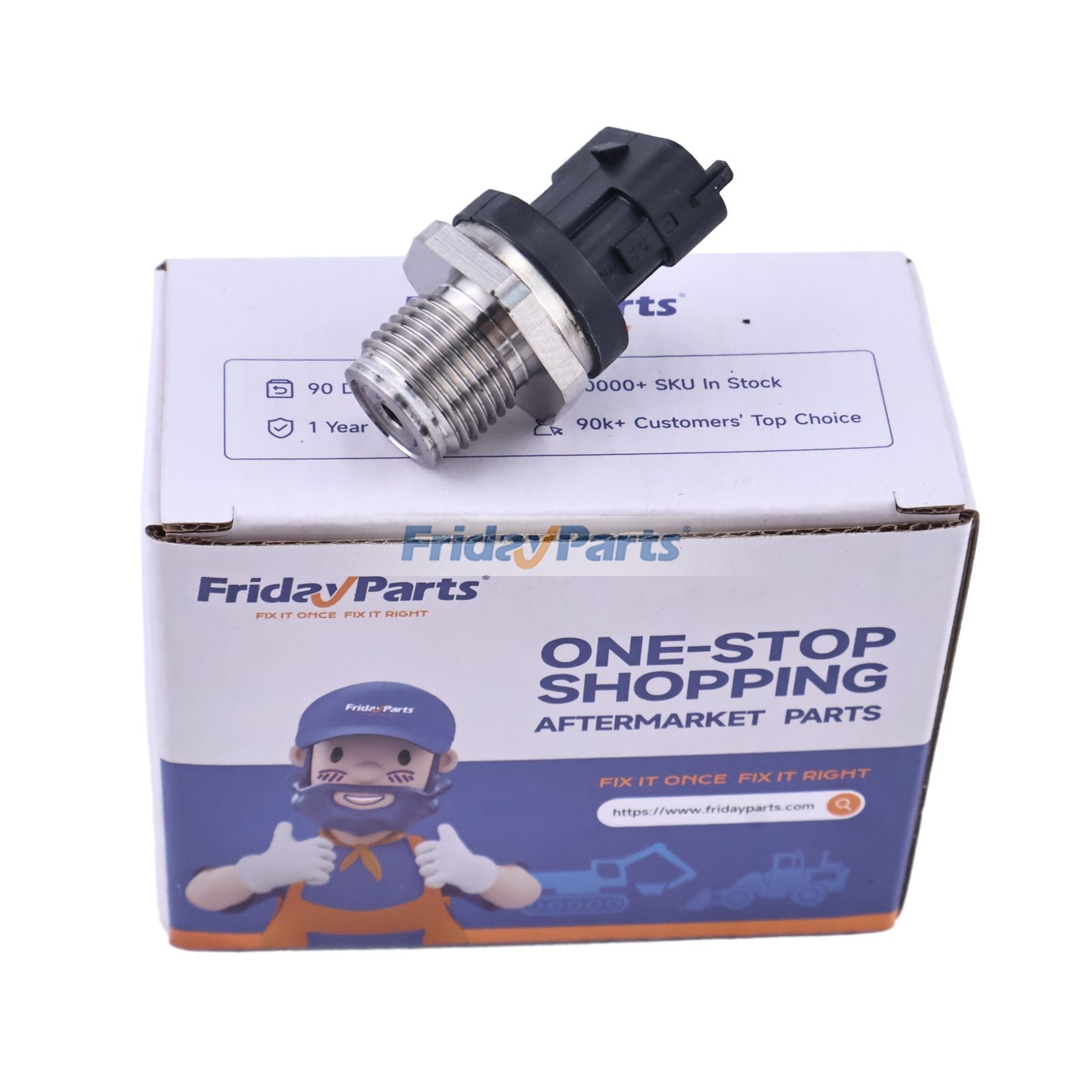 Aftermarket Bosch 0281006177 Fuel Pressure Sensor for Engine Truck Tractor Combine Harvester Excavator Loader