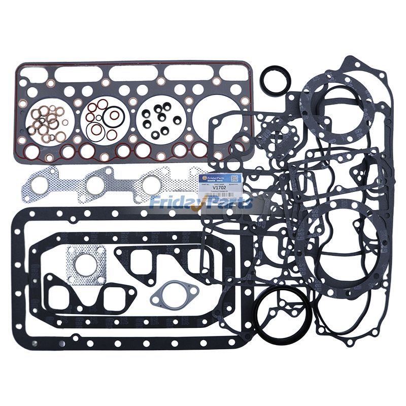 Full Gasket Kit 6630554 Upper+6630555 Lower for Kubota Engine V1702 Bobcat Loader 645 743 1600