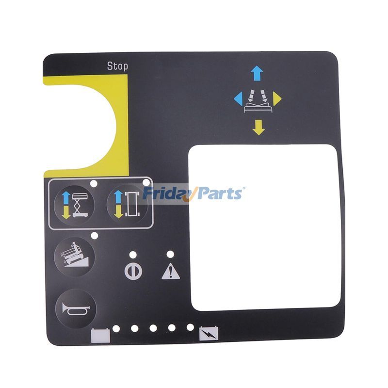 Control Box Overlay Decal 78673 78673GT for Genie Scissor Lift GS-1530 GS-1532 GS-1930 GS-1932 GS-2032 GS-2046 GS-2632 GS-2646 GS-3246