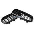 Gloss Black Dual Slats Front Kidney Grill Grille 51712334708 51712334710 for BMW F15 F16 X5 X6 2014-2018