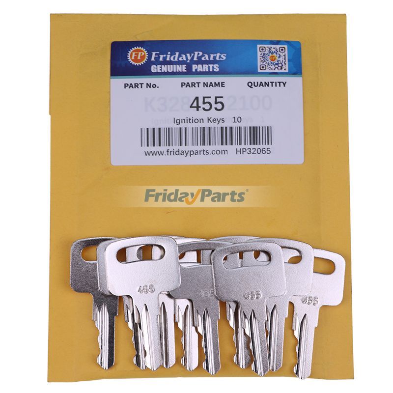 10 pcs Ignition Keys 455 for Genie Skyjack Terex Snorkel Manlift Upright Scissor Lift Boom Lifts