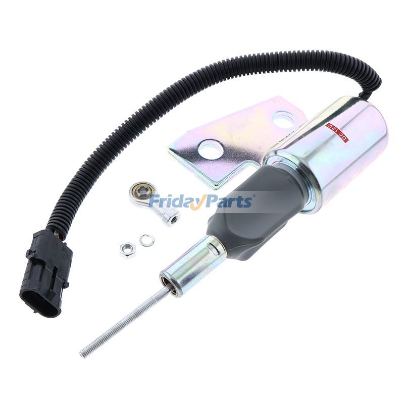 12V Fuel Shut Off Solenoid J991167 87420952 for CASE 580M 60XT 70XT 90XT 688G New Holland U80 LV80
