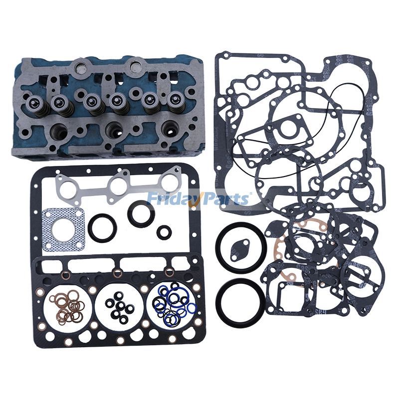 Kubota Engine D950 D950-B Complete Cylinder Head with Full Gasket Kit 6653571 6630550 6630551 for Bobcat Skid Steer Loader 543 553