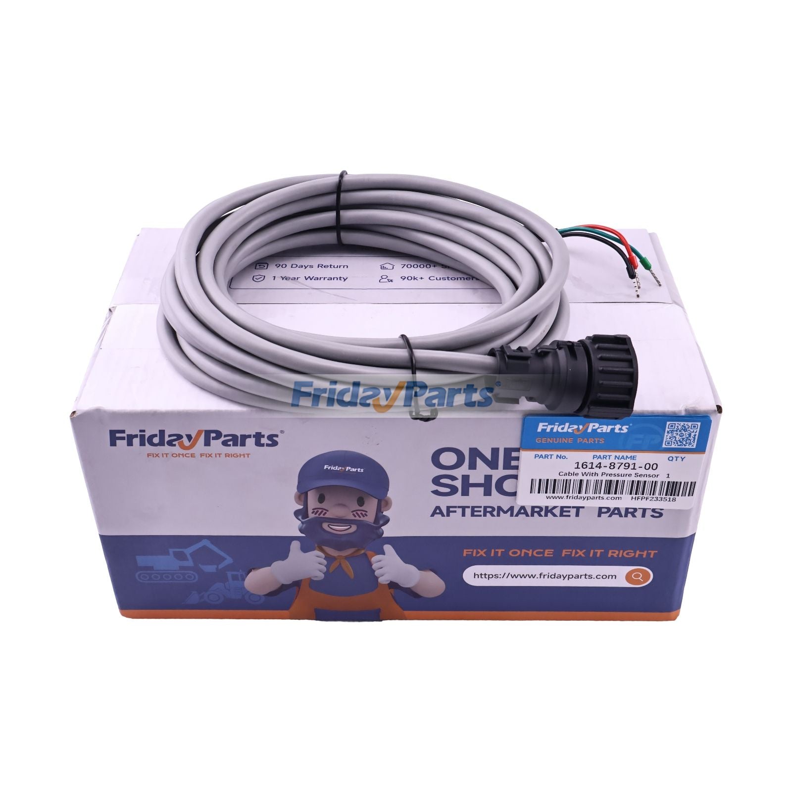 Length Cable With Adapter Pressure Sensor 1614-8791-00 for Atlas Copco Air Compressor