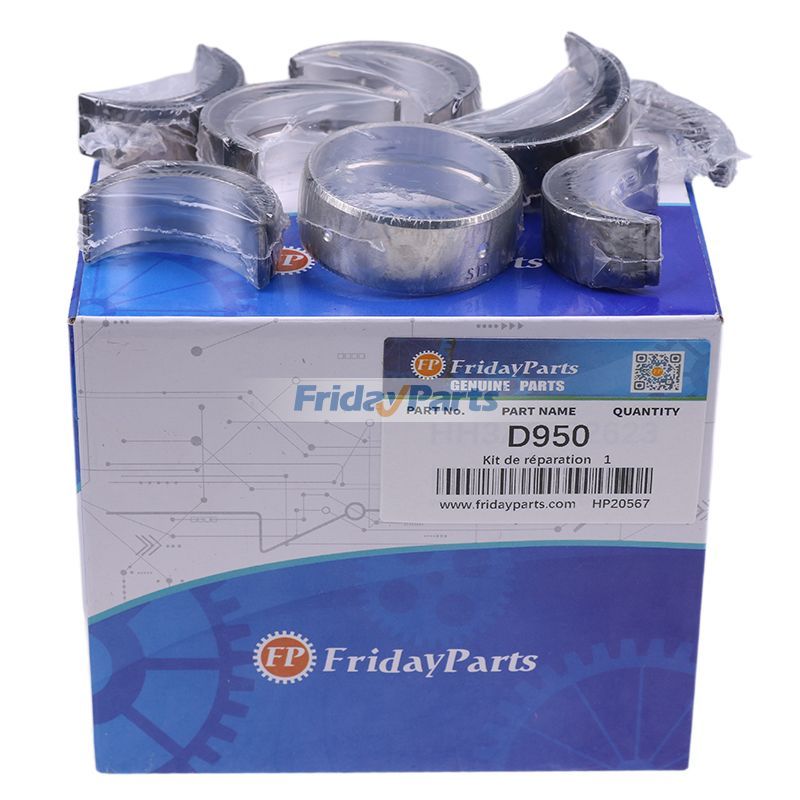 1 Set Main & Connecting Rod Bearing for Kubota Engine D950 D950BH D950B