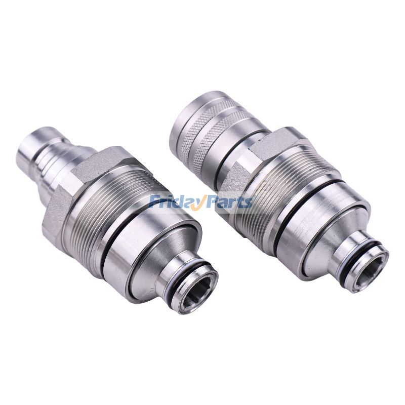 Male & Female Flat Face Coupler Kit 7246799 7246802 for Bobcat 753 763 773 863 883 A220 A300 A770