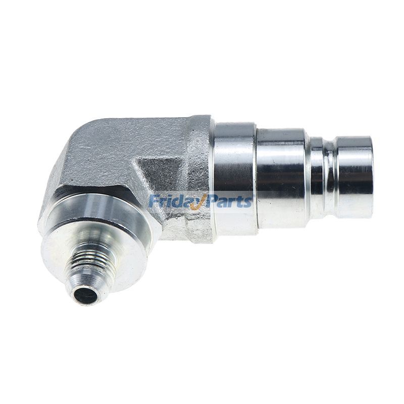 Male Flat Face Coupler with 3/8″ JIC 90 Degree End 7167304 for Bobcat