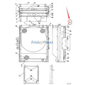 Oil Cooler LN00068 for CASE CX210 CX210LR Crawler Excavator
