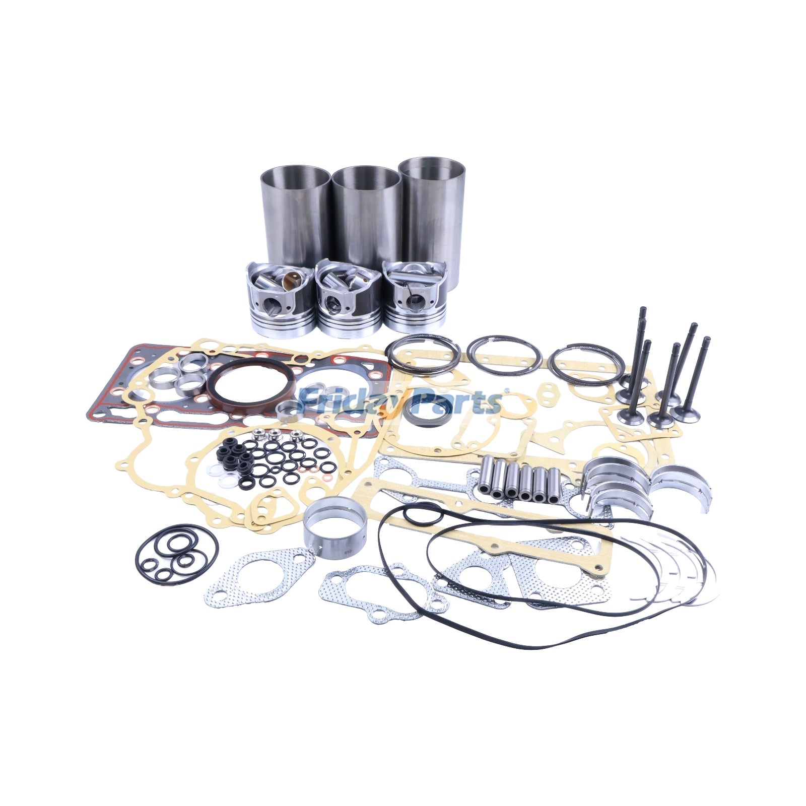 Overhaul Rebuild Kit for Kubota Engine D1005 Bobcat Skid Steer Loader 463