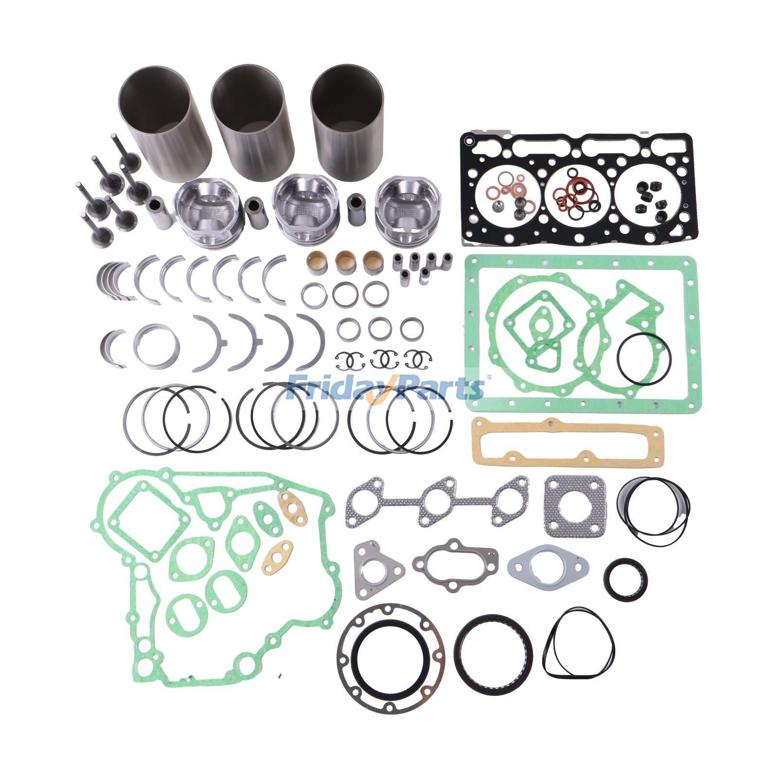 Overhaul Rebuild Kit for Kubota Engine D1105 D1105T Bobcat Loader B100 B200 B250 553