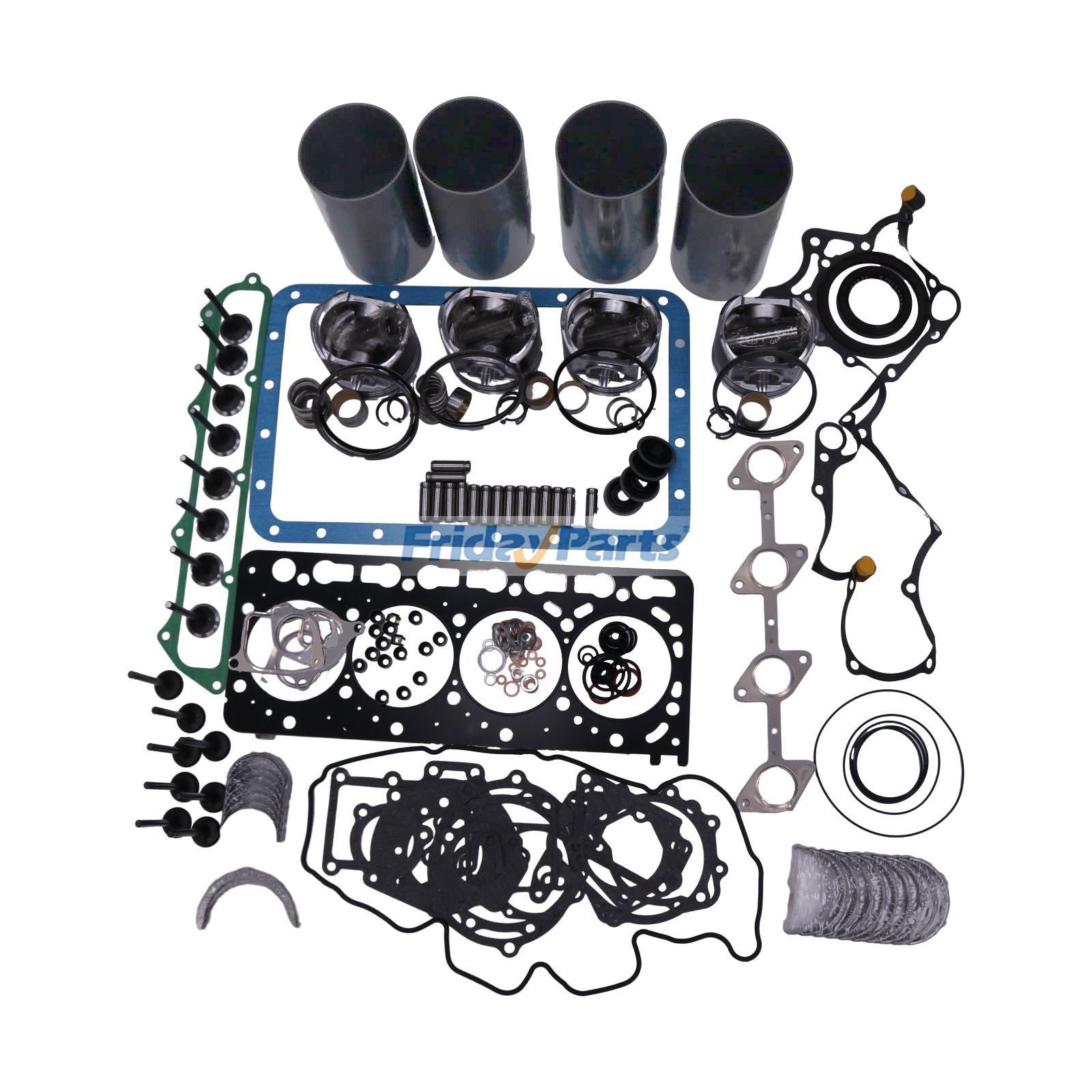Overhaul Rebuild Kit for Kubota Engine V3800 V3800DI-T V3800T Gehl Track Loader CTL85