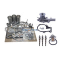 Overhaul Rebuild Kit With Water Pump & Thermostat & Glow Plug for Kubota D1105 Carrier CT 3.69 Engine