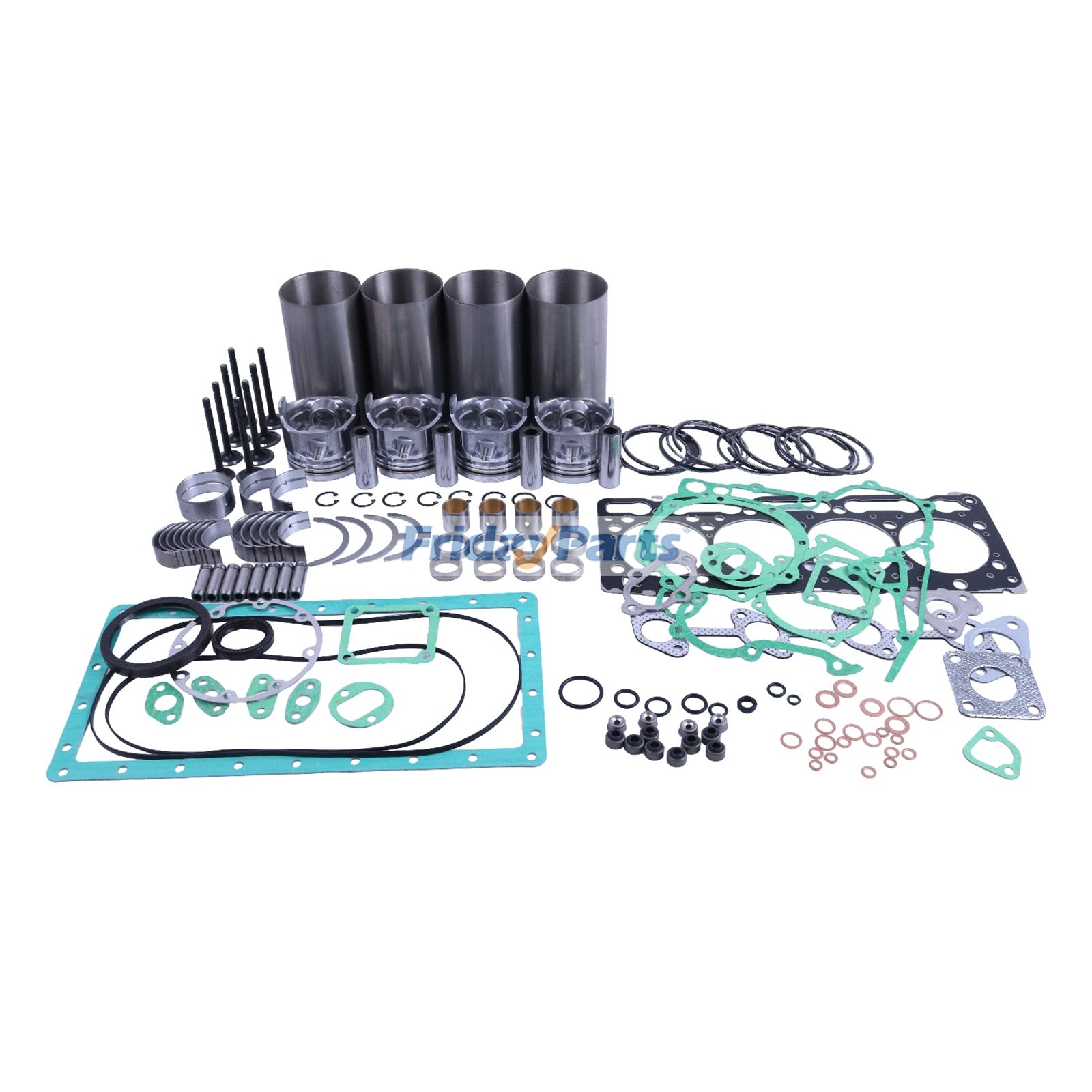 Overhaul Rebuild Kit for Kubota Engine V1505 V1505T CASE Loader 1825B Trencher 460