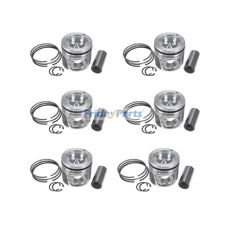 Piston Kit 504128309 for FPT Engine F4HFE613P NEF667TA F4HE9684 New Holland Motor Grader RG140.B RG170.B RG200.B Tractor T7000 T7030 T7050 T7070