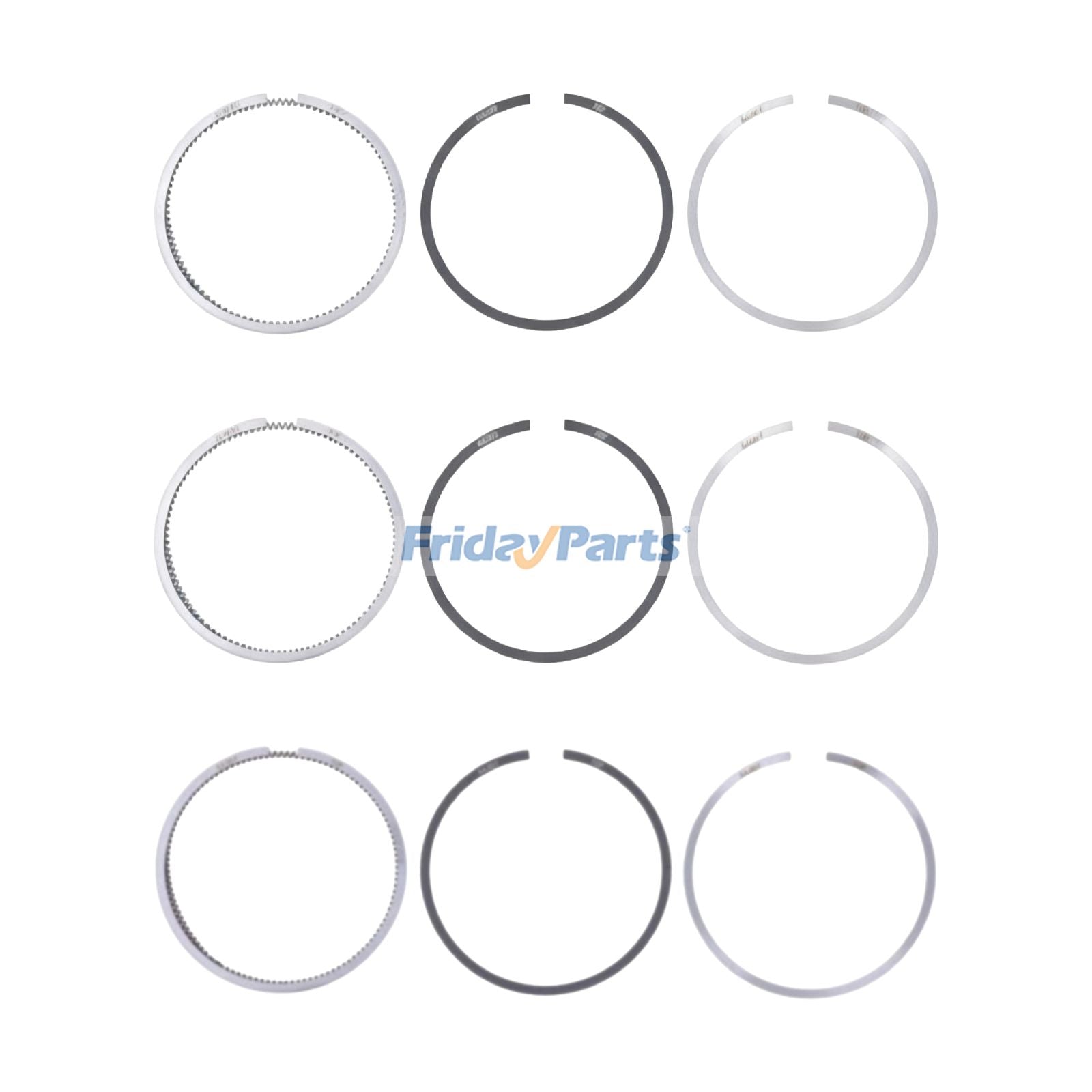 3 Set Piston Ring 14601-21050 for Kubota Engine D600 Tractor G3200 G5200H G-5500S GL-3500 R1-10 RX75 RX95