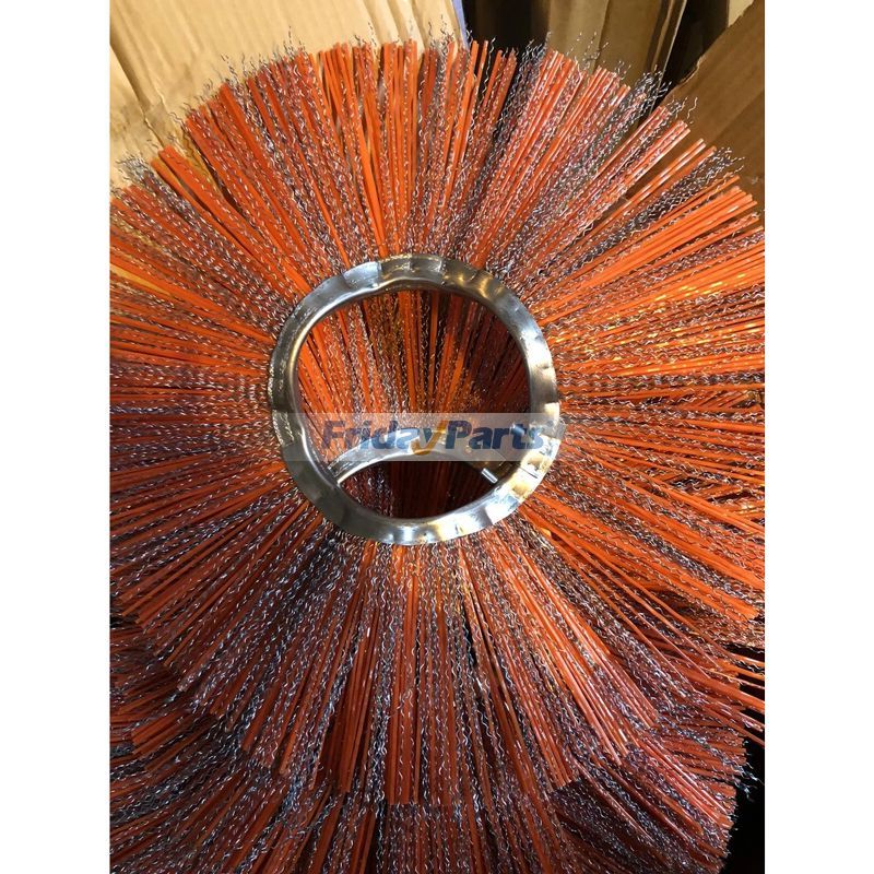 2 Pieces Poly and Wire Combo Sweeper Brush 6989142 for Bobcat