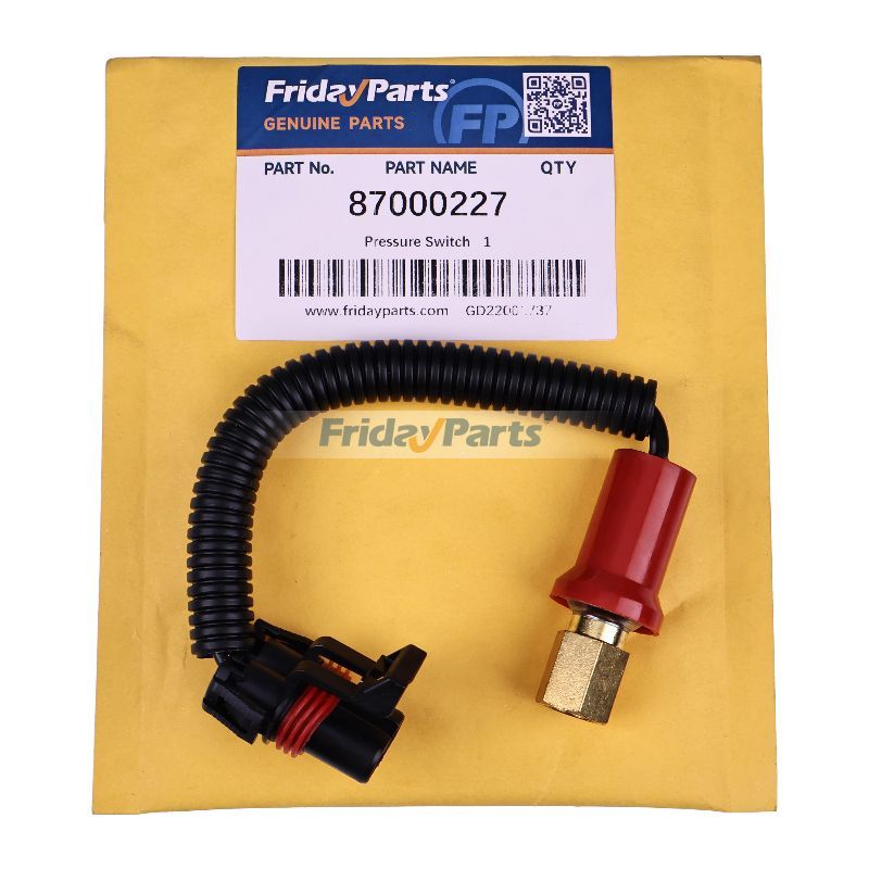 Pressure Switch 87000227 for CASE Skid Steer Loader TR270 TR310 TR320 TR340 TV380 Tractor CX100 CX50 CX60 CX70 CX80 CX90