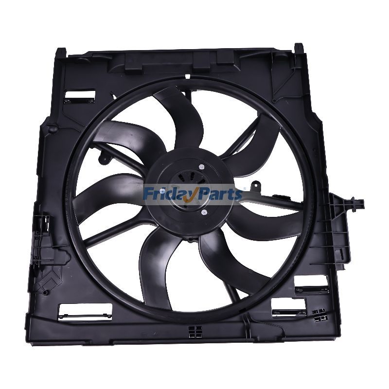 Radiator Cooling Fan Assembly 17427634466 for 2013-2019 BMW X5 F15 X6 F16 35i 30d