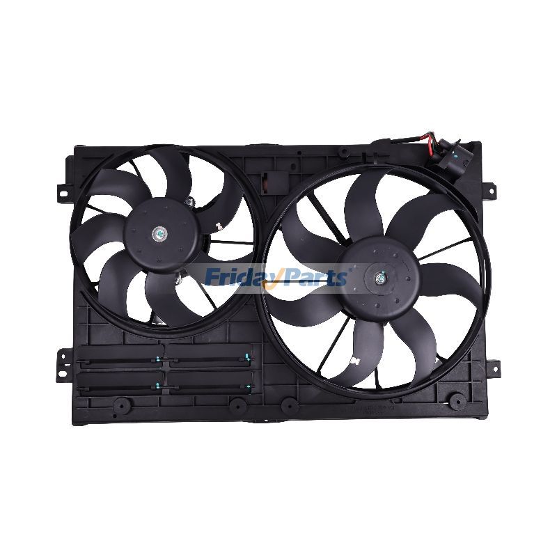 Radiator Cooling Fan Assembly 1K0121205AD9B9 for Volkswagen Jetta Beetle Tiguan Golf Audi A3 TT 2.0L Diesel