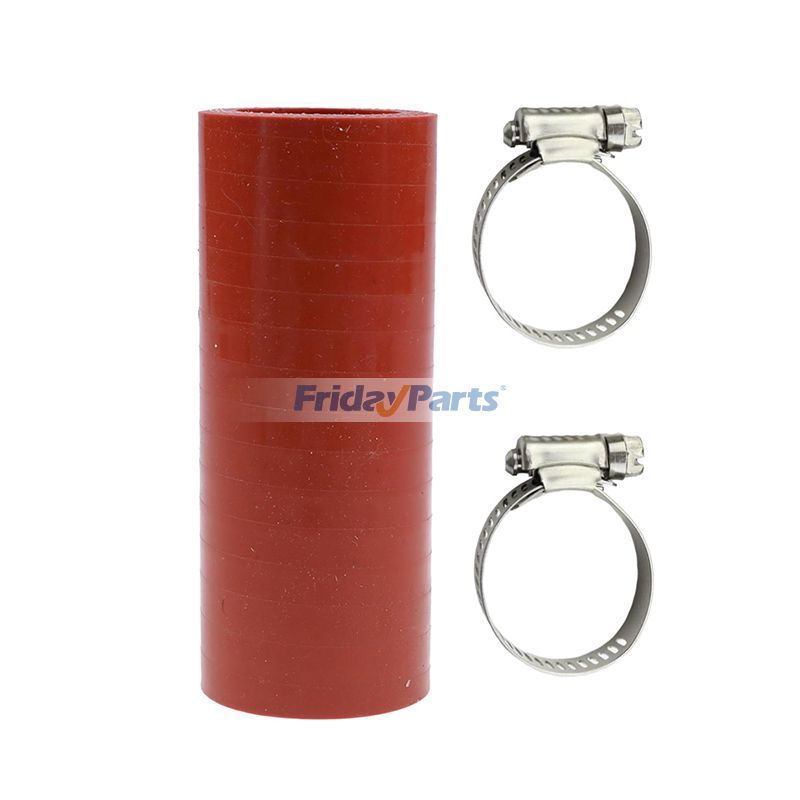 Red Turbo Oil Drain Hose And 2 Clamps J903745 for CASE 5120 5140 5150 5220 5240 5250 7110 7120 7130 7140 7150 8840 8850 9110 9130 9210