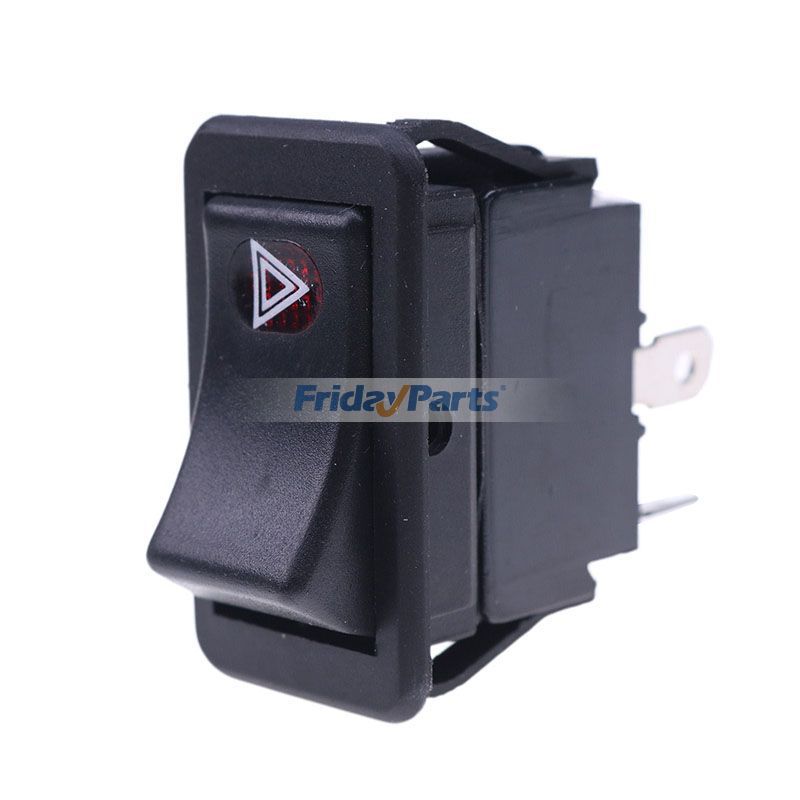 Flasher Lamps Hazard Rocker Switch 122736A1 for CASE 445CT 450CT 588H 580SL 586H 40XT 60XT 70XT 75XT 85XT 90XT 585G 586G 588G
