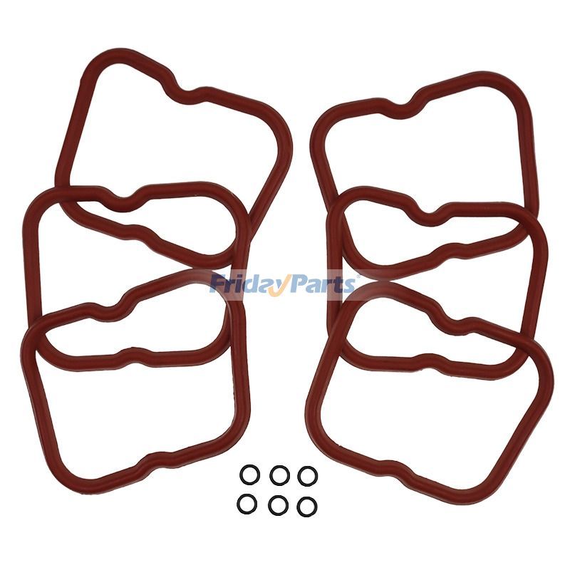 6Pcs Rocker Cover Gasket 2852033 for CASE 430 435 440 440CT 445 445CT 450 450CT 465 521D 570MXT 580M 580N