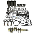 Standard Overhaul Rebuild Kit and 3 Pieces Connecting Rod with Crankshaft for Kubota D1703 D1703E Engine L3300 KL265