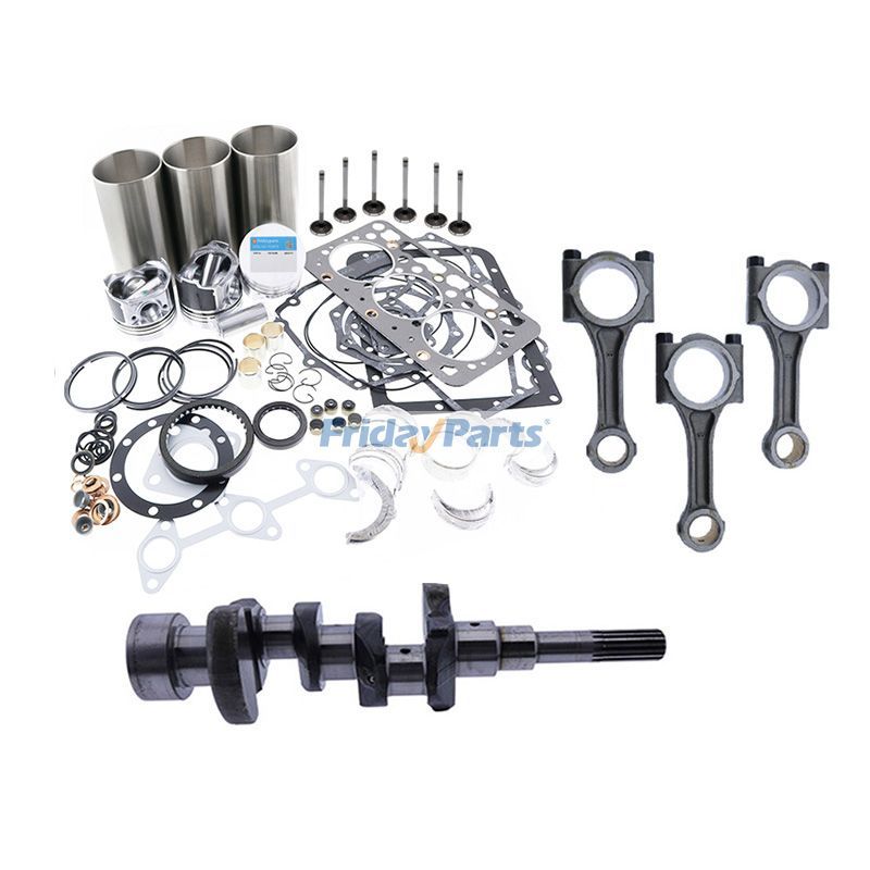 Standard Overhaul Rebuild Kit & Crankshaft & Connecting Rod for Kubota Engine D750 D750B D750-B