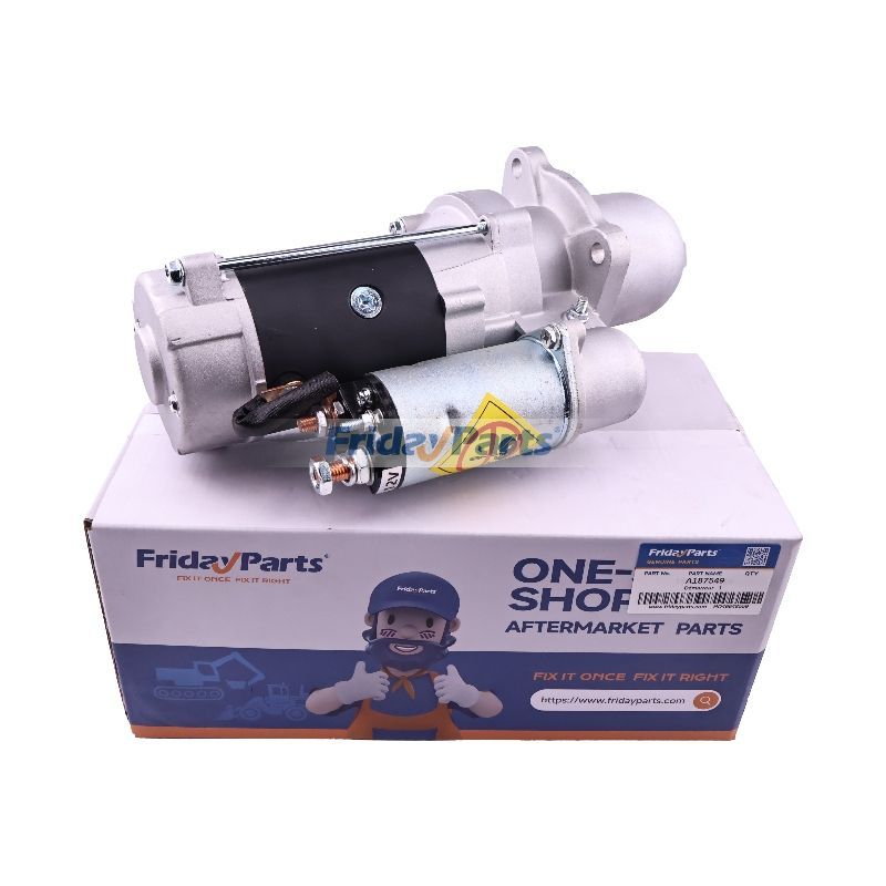 Starter Motor A187549 for CASE Loader 580K 580LE 580SK 580SLE 580SM 580MXT 580M 580LXT 580LSP 580LPS