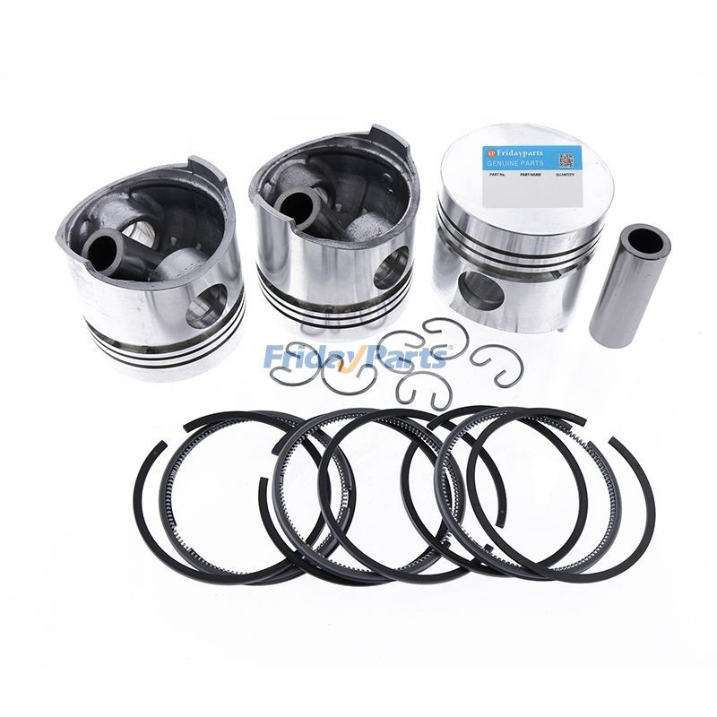 STD Piston Kit with Ring for Mitsubishi K3H Engine MT250 MT250D CASE IH 265 Tractor